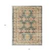8' X 11' Brick Red Green And Brown Jute Southwestern Handmade Distressed Area Rug