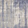 5' X 7' Gray And Ivory Abstract Hand Loomed Area Rug