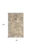 5' X 7' Beige And Blue Floral Medallion Hand Loomed Area Rug