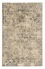5' X 7' Beige And Blue Floral Medallion Hand Loomed Area Rug