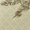 5' X 8' Sage Taupe And Green Wool Tropical Botanical Hand Tufted Area Rug