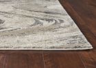 7' X 9' Gray And Tan Abstract Area Rug