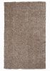 8' X 11' Beige And Brown Abstract Shag Hand Woven Area Rug