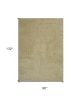 8' X 11' Yellow Shag Hand Woven Area Rug