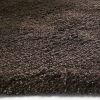 8' X 11' Espresso Shag Hand Woven Area Rug