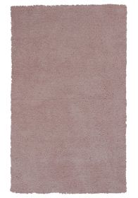 8' X 11' Pink Shag Hand Woven Area Rug
