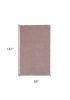 8' X 11' Pink Shag Hand Woven Area Rug