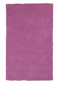 8' X 11' Hot Pink Shag Hand Woven Area Rug