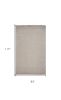 8' X 10' Beige And Gray Wool Chevron Hand Woven Area Rug With Fringe