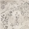 9' X 13' Gray And Tan Floral Distressed Area Rug