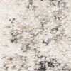 9' X 13' Gray And Tan Floral Distressed Area Rug