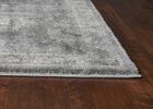 9' X 13' Gray And Light Gray Floral Medallion Area Rug