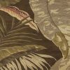 8' X 10' Brown And Beige Wool Botanical Leaves Hand Tufted Area Rug