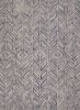 9' X 12' Blue And Beige Wool Chevron Hand Tufted Area Rug