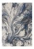 10' X 13' Blue And Gray Abstract Area Rug