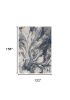 10' X 13' Blue And Gray Abstract Area Rug