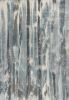 9' X 13' Teal Blue And White Abstract Area Rug