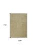 9' X 13' Yellow Shag Hand Woven Area Rug