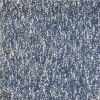 9' X 13' Indigo And Ivory Abstract Shag Hand Woven Area Rug