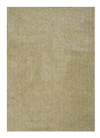9' X 13' Canary Yellow Shag Hand Woven Area Rug