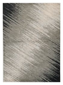 9' X 13' Silver And Gray Abstract Area Rug