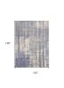 8' X 11' Gray And Ivory Abstract Hand Loomed Area Rug