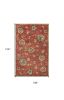 9' X 13' Sienna Gold And Green Wool Floral Vines Hand Tufted Area Rug