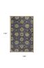 9' X 13' Dark Gray Green And Brown Wool Floral Hand Tufted Area Rug