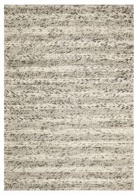 9' X 13' Wool Striped Hand Woven Area Rug