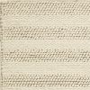 9' X 13' Ivory And White Wool Striped Hand Woven Area Rug