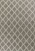 9' X 13' Dark Gray And Ivory Wool Diamond Hand Woven Area Rug
