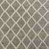 9' X 13' Dark Gray And Ivory Wool Diamond Hand Woven Area Rug