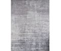 9' X 13' Slate Gray And Dark Gray Abstract Hand Loomed Area Rug