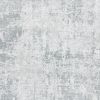 9' X 13' Dark Gray And Light Gray Abstract Hand Loomed Area Rug