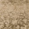5' X 8' Beige And Tan Floral Medallion Distressed Area Rug