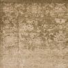 5' X 8' Beige And Tan Floral Medallion Distressed Area Rug