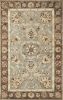 3' X 5' Gray Brown And Ivory Wool Floral Medallion Hand Tufted Area Rug