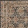 5' X 7' Brick Red Green And Brown Jute Southwestern Hand Woven Distressed Area Rug