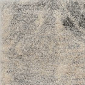 5' X 8' Ivory And Gray Diamond Area Rug