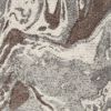 5' X 8' Brown And Ivory Abstract Area Rug