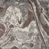 5' X 8' Brown And Ivory Abstract Area Rug