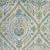 5' X 8' Green Ivory And Teal Medallion Area Rug
