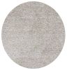 6' Ivory Hand Woven Round Rug