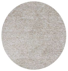 6' Ivory Hand Woven Round Rug