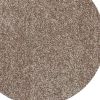6' Beige And Brown Abstract Hand Woven Round Rug