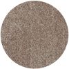 6' Beige And Brown Abstract Hand Woven Round Rug