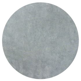 6' Blue Shag Hand Woven Round Rug