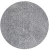6' Gray Hand Woven Round Rug
