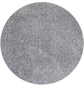6' Gray Hand Woven Round Rug