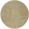 6' Yellow Hand Woven Round Rug